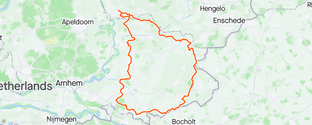 Map of the activity, Solo rondje achterhoek