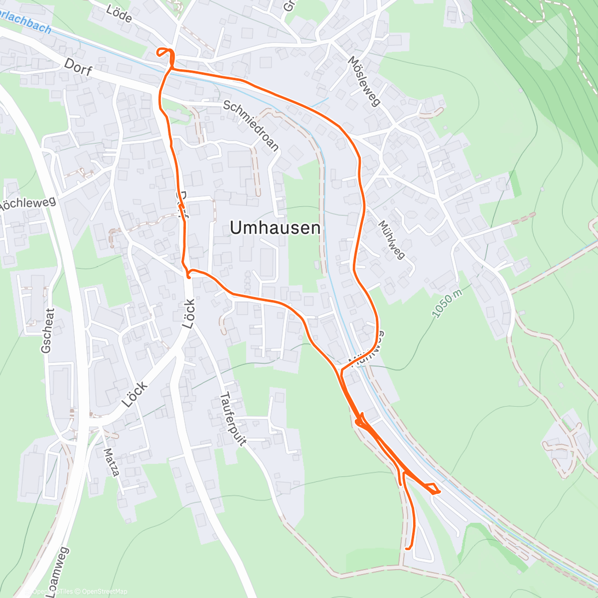 Map of the activity, Verplaatst naar Umhausen