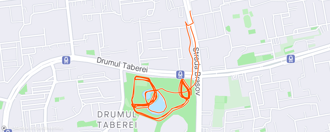 Map of the activity, Moghioros park