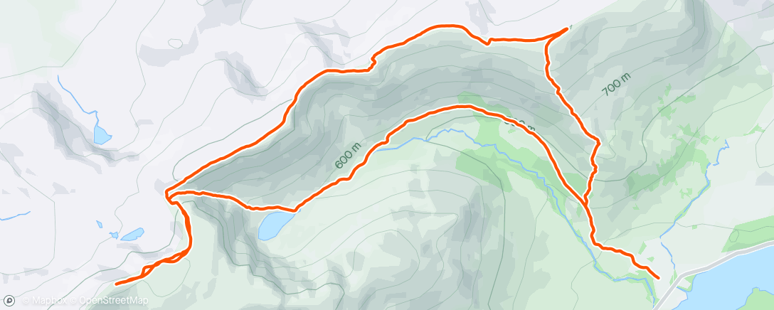 Map of the activity, Meagaidh Munros with Marz and two mangy mutts.