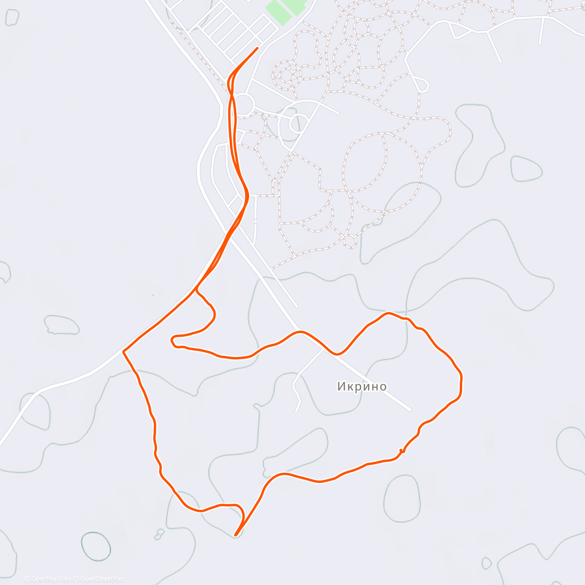 Map of the activity, Snowman trail 2025