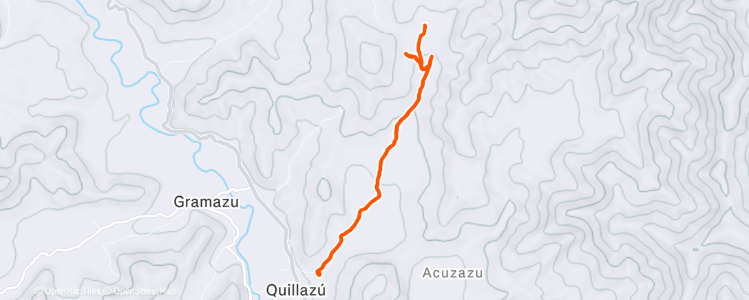 Map of the activity, Alto Paraiso x3