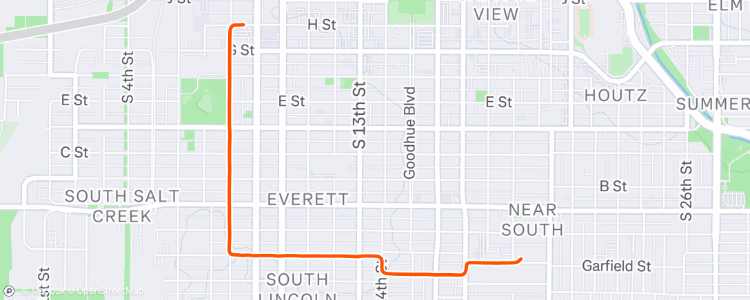 Map of the activity, Afternoon Ride