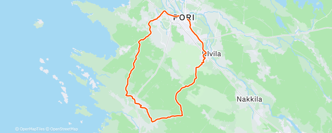 Карта физической активности (Afternoon Ride)