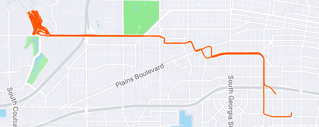 Map of the activity, Afternoon Ride