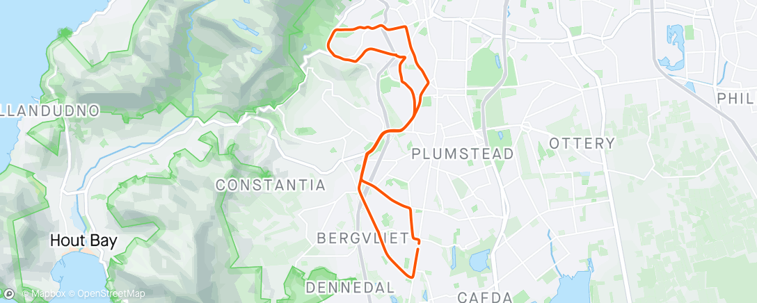 Map of the activity, Morning Ride