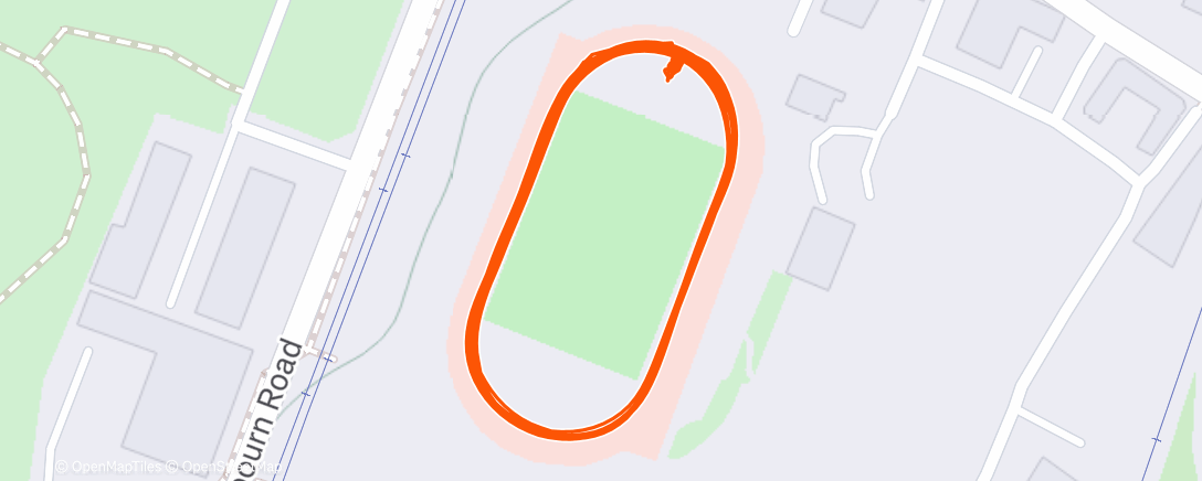 Map of the activity, HRRC Track