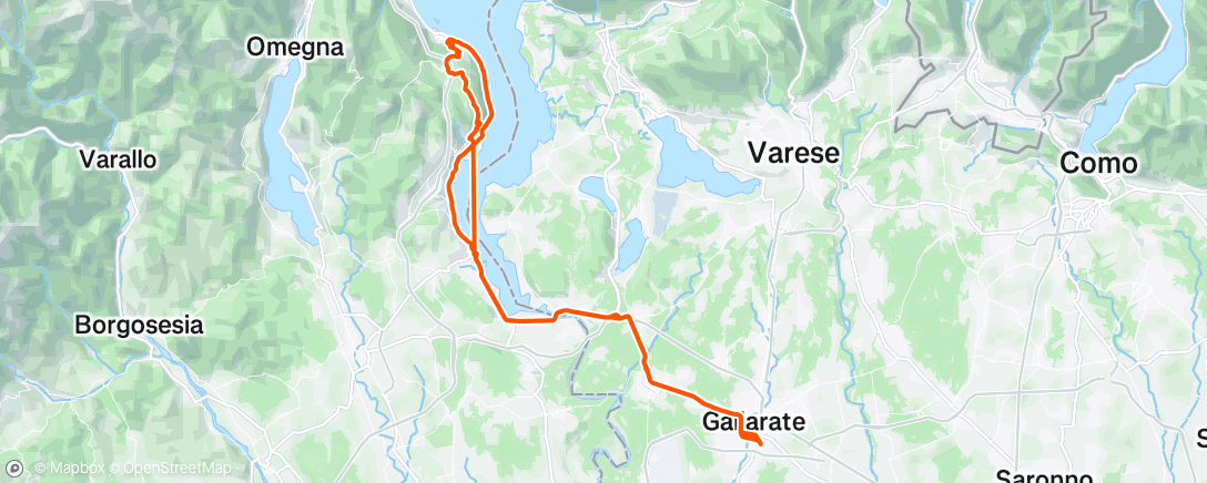 Map of the activity, Morning Ride