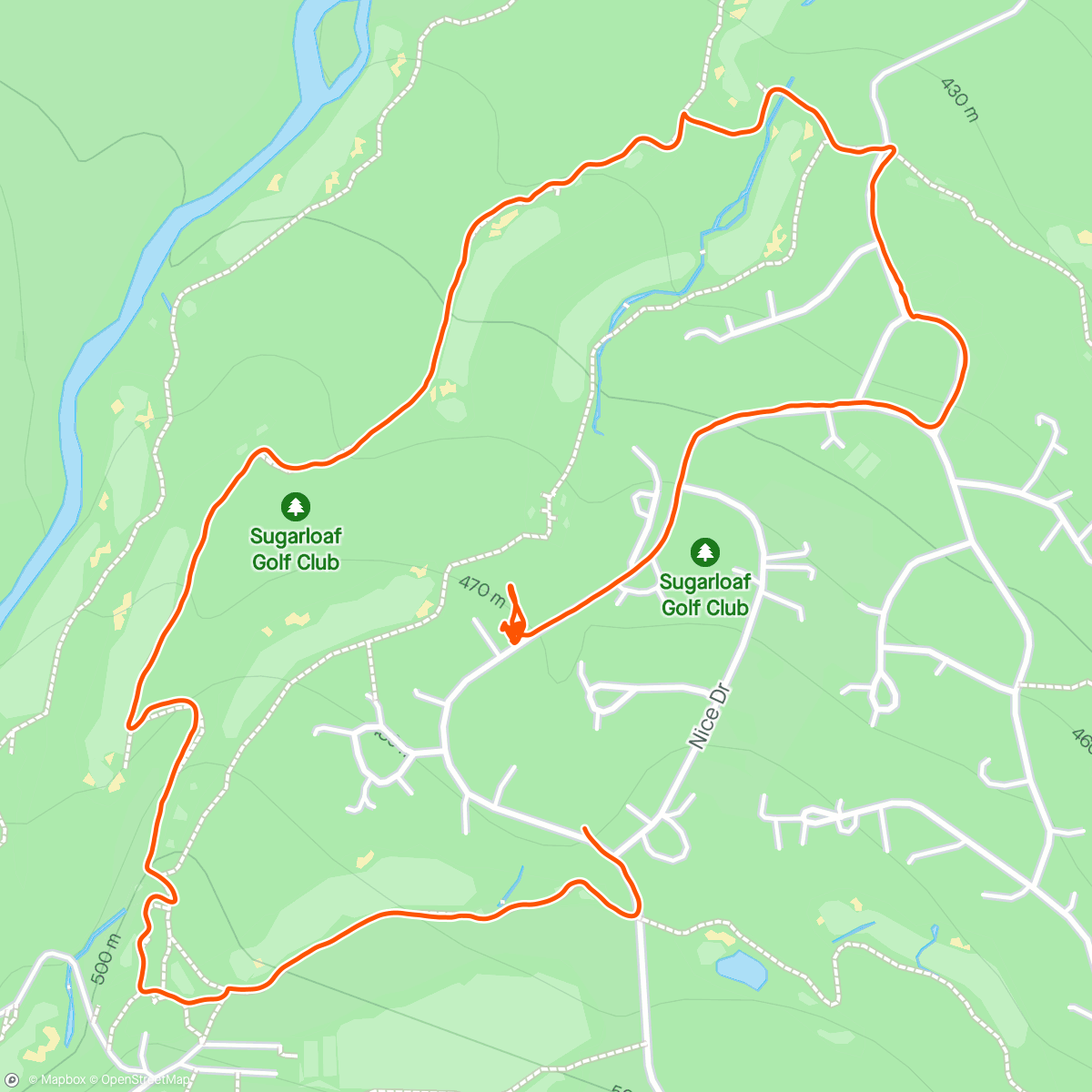 Mapa da atividade, Pre-ski walk