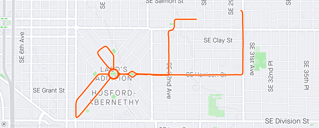 Map of the activity, Morning Ride + a few laps in the Ladds 500