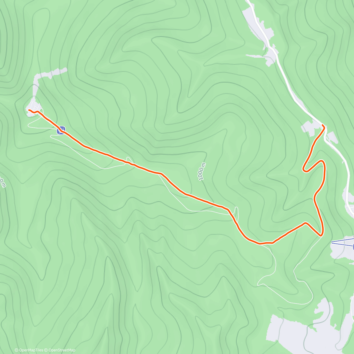 Map of the activity, Dolů z Lysé