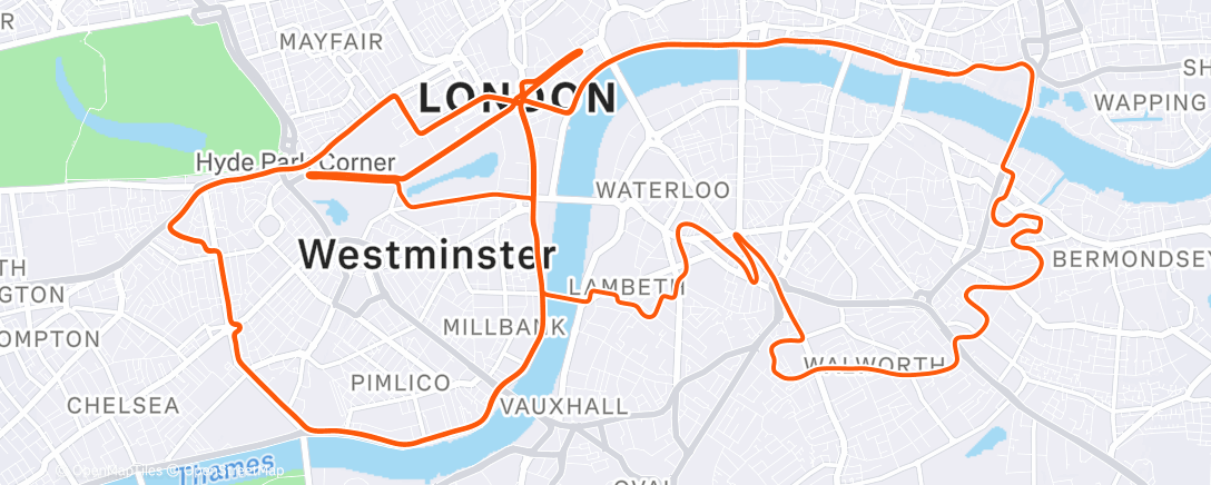Map of the activity, London Pretzel 🎅🏼
