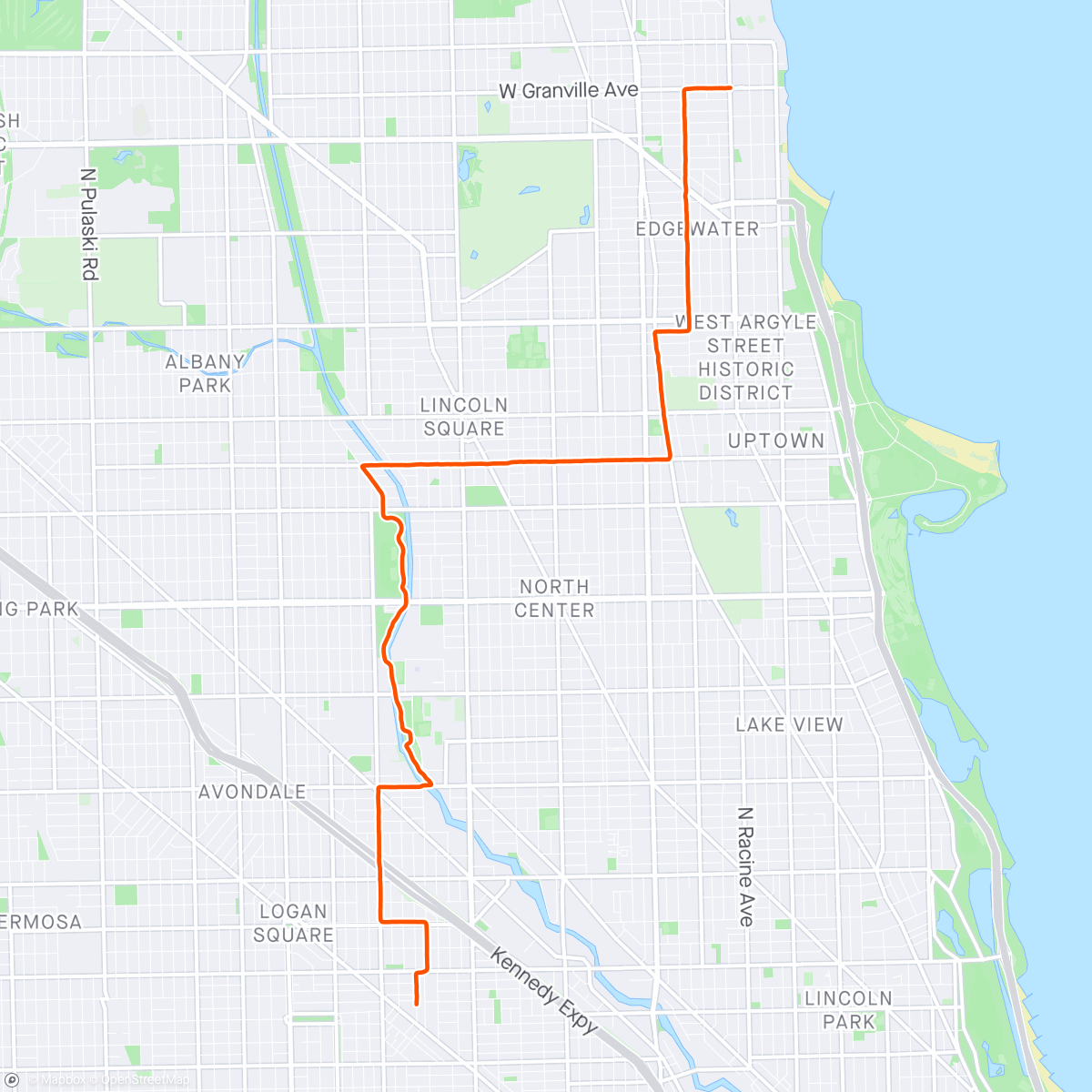 Mapa da atividade, Lunch Commute