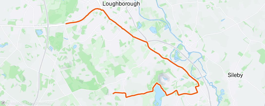 Map of the activity, Lunch Run