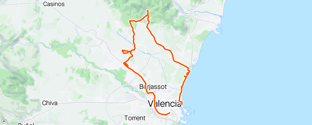 Map of the activity, VÉLO IM 70.3 VALENCIA