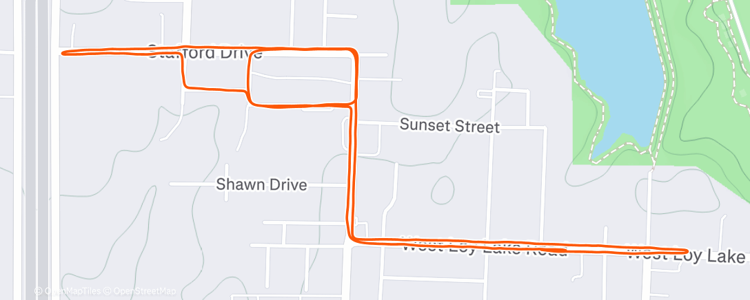 Карта физической активности (Morning Run)