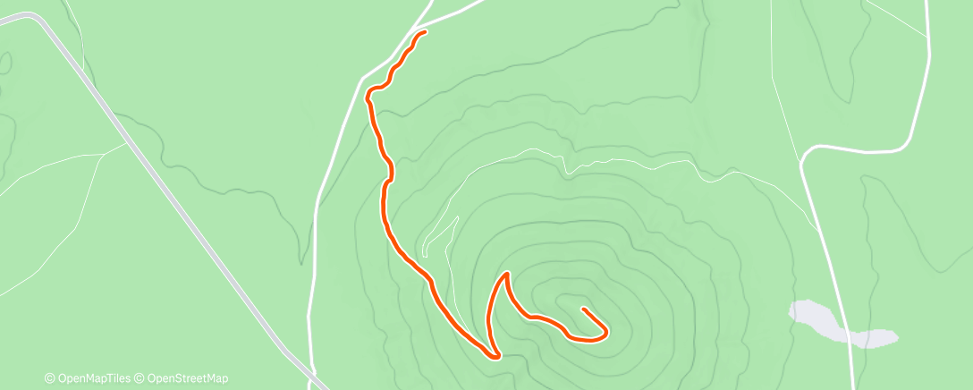 Map of the activity, Morning Hike