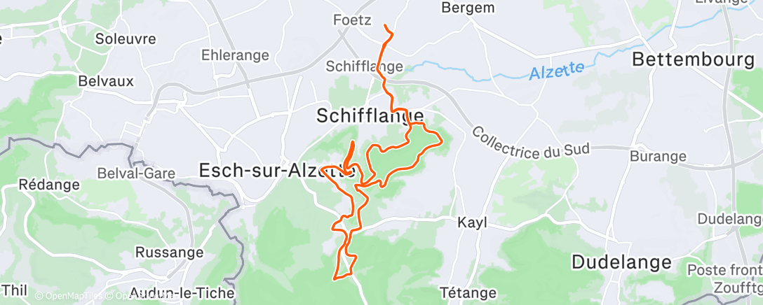 Карта физической активности (Gravel le midi)