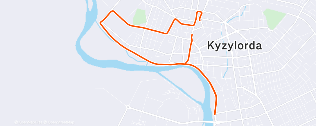 Map of the activity, Morning Run