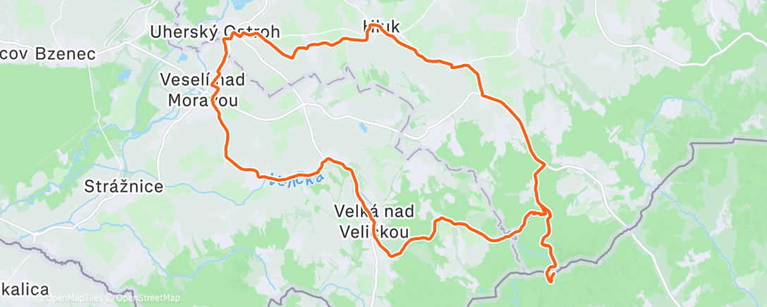 Карта физической активности (Morning Gravel -5°C Javořina)