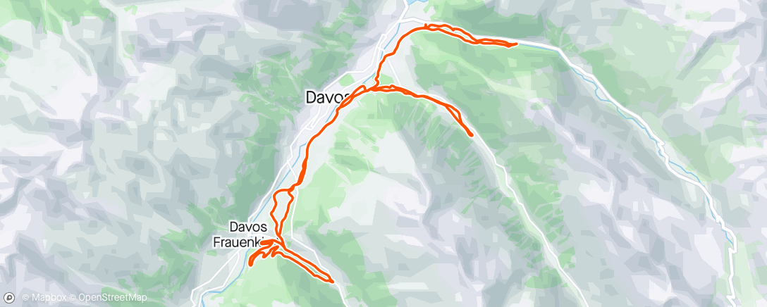 Map of the activity, Grisons d1/4 - Cross country skiing @ Davos