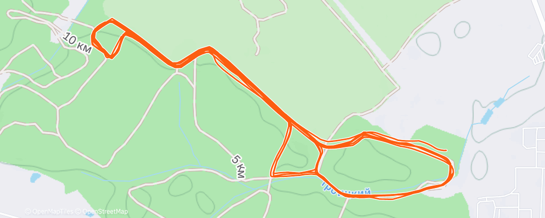 Map of the activity, Северный лыжный заезд (после обеда)