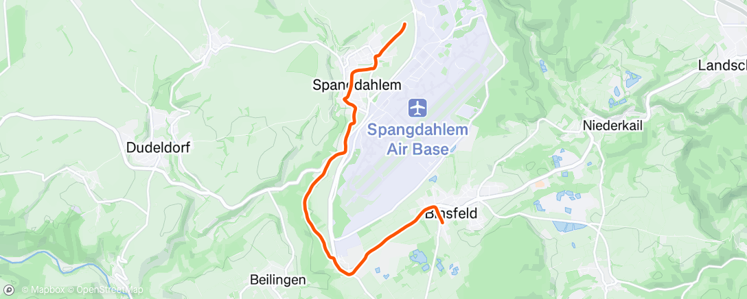 Map of the activity, Morning Walk