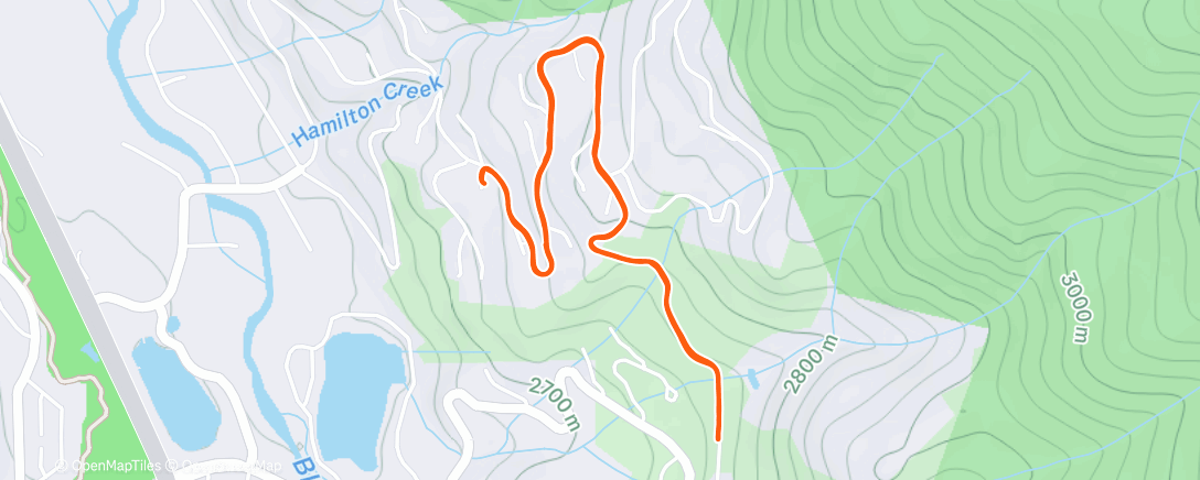 Map of the activity, Last jog of the trip