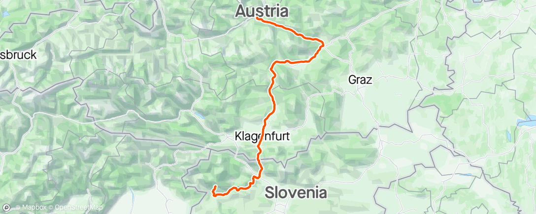 Map of the activity, Unknown Race: CP1 to CP2