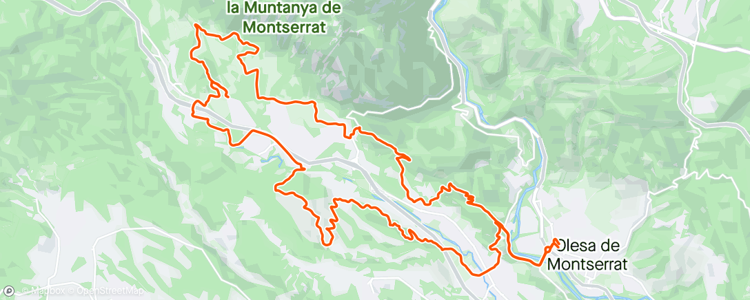 Mapa da atividade, salida del viernes con los electricos