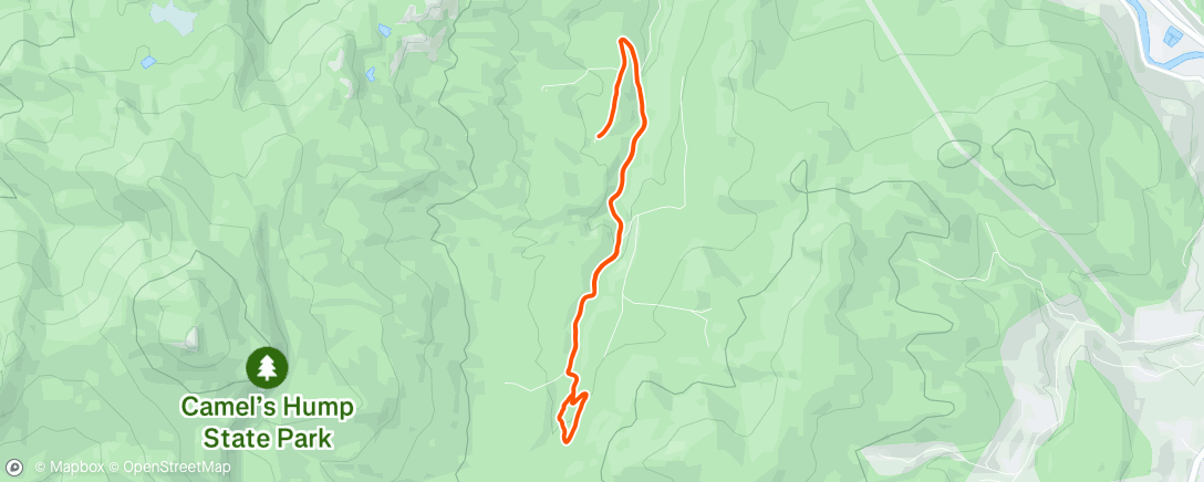 Map of the activity, Afternoon Run