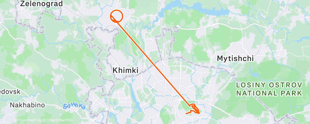 Map of the activity, ВДНХ Лонгран