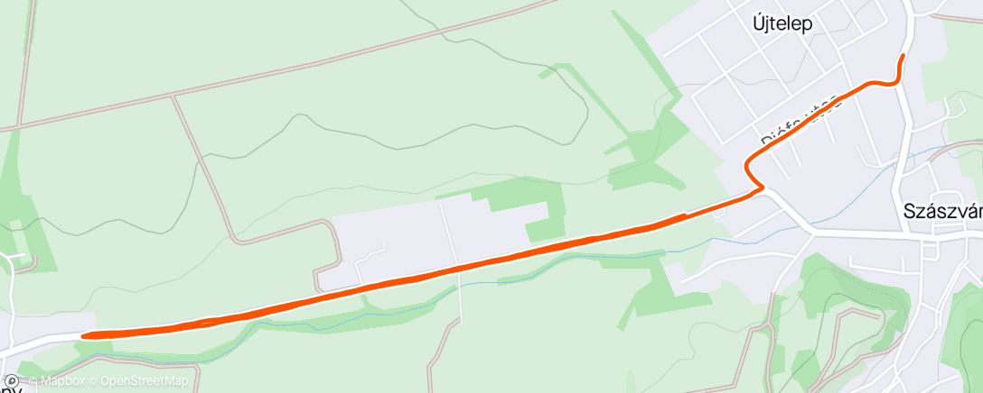 Map of the activity, 3+2km