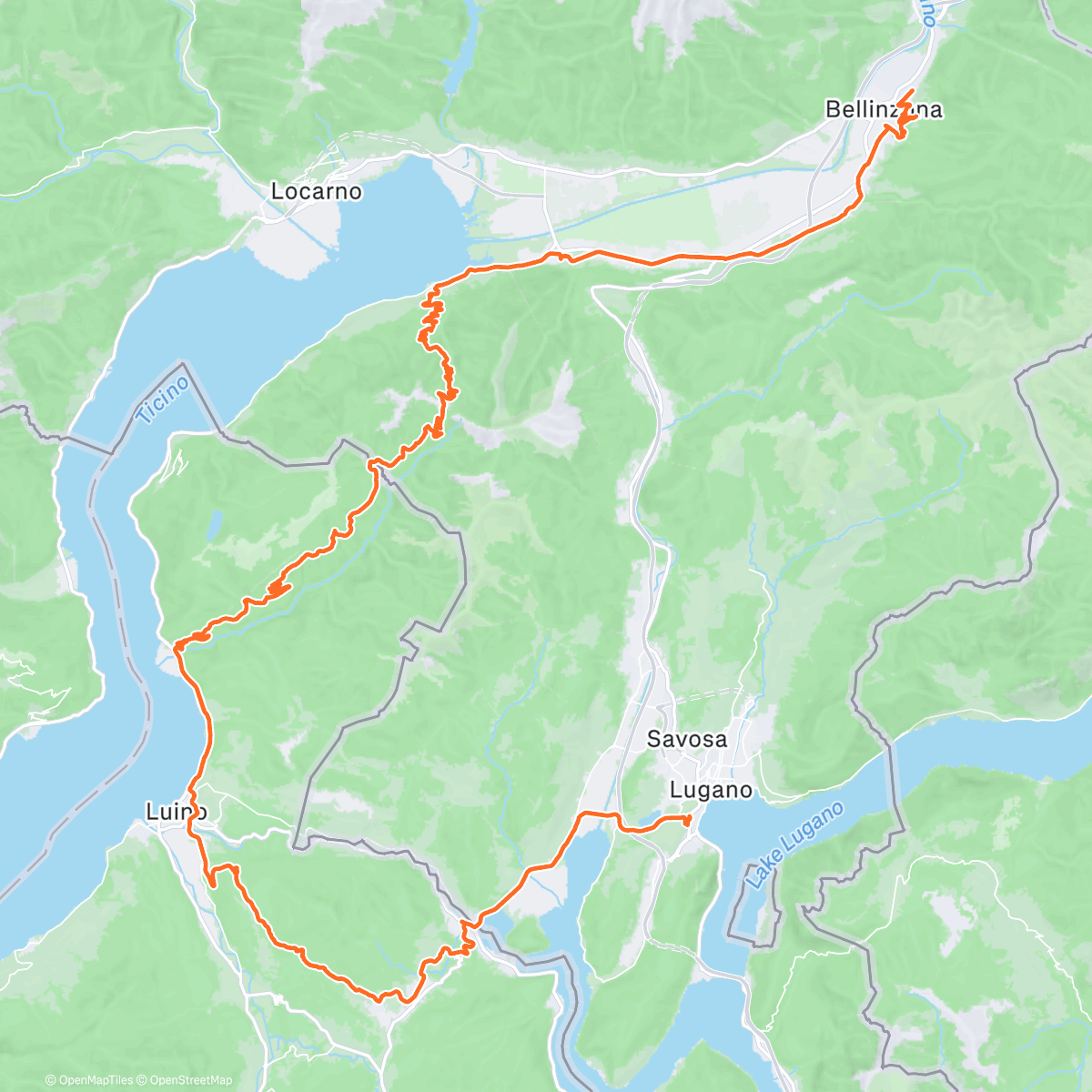 Карта физической активности (Morning Ride)