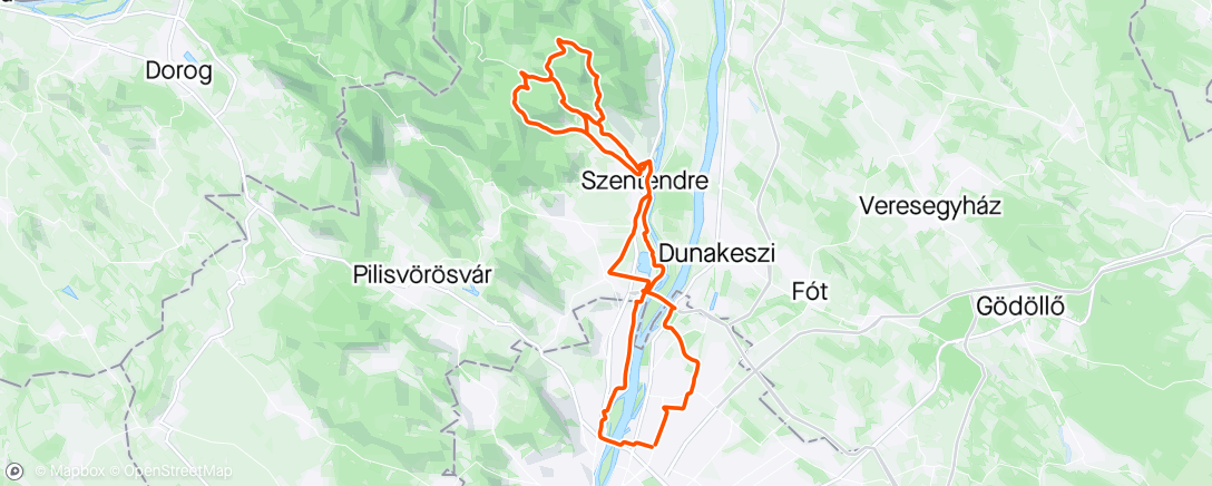 Map of the activity, Pilis tüdeje BDFGV