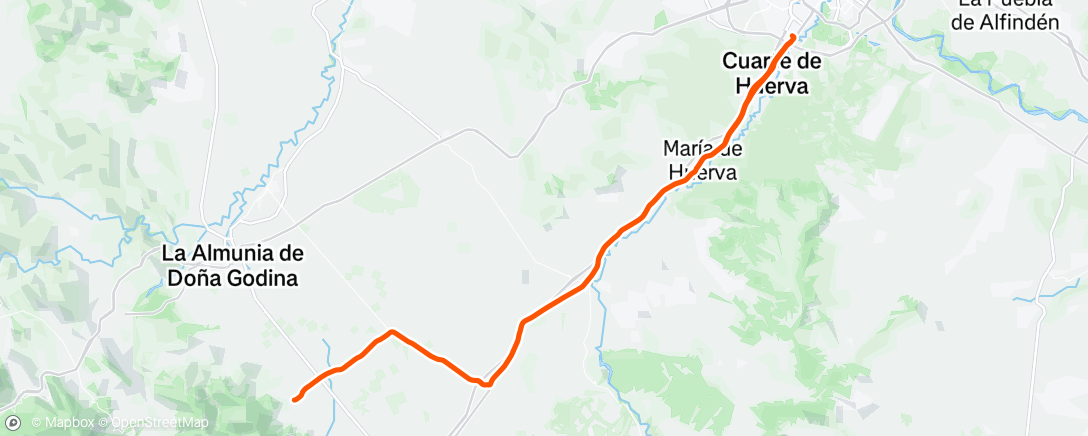 Map of the activity, Zgz-Almonacid
