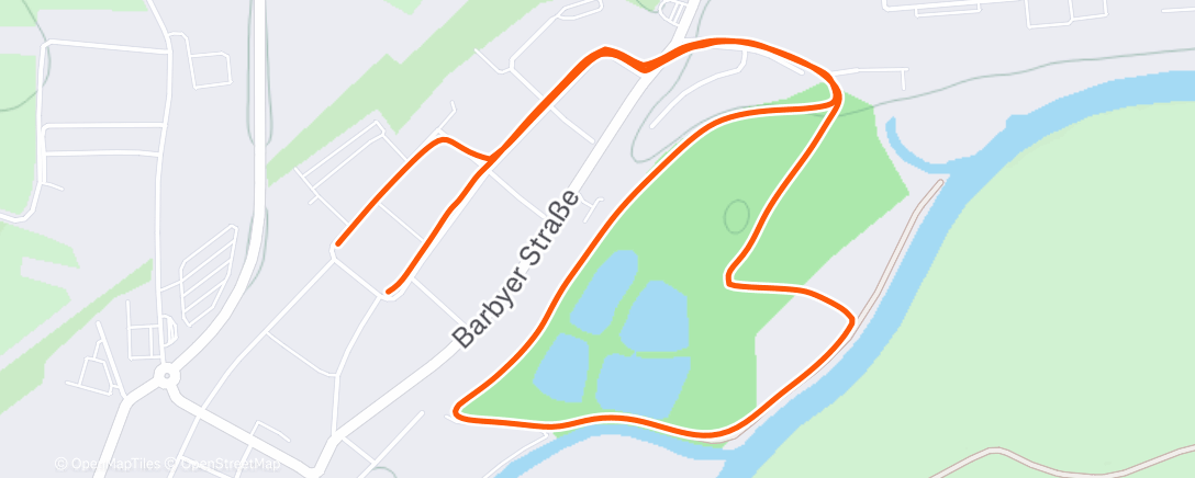 Map of the activity, Morning Walk