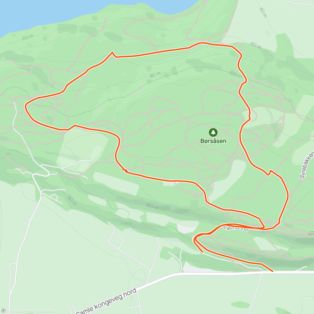 Mapa da atividade, O-tramp Børsåsen