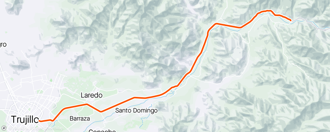 「Vuelta ciclística por la mañana」活動的地圖