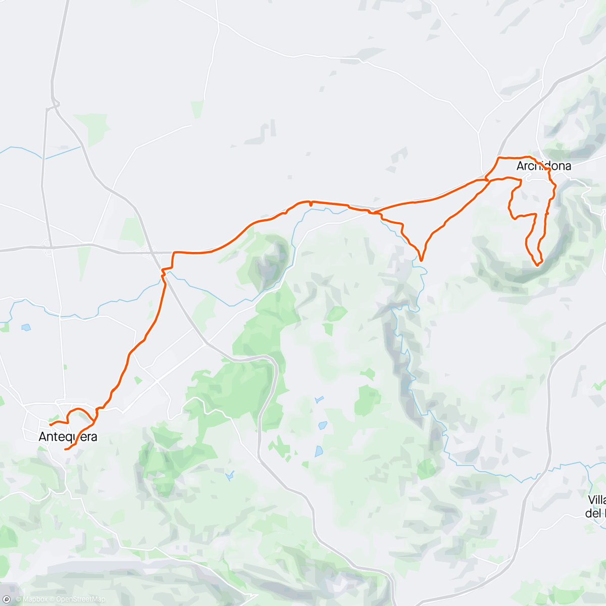 「Bicicleta de montaña nocturna」活動的地圖