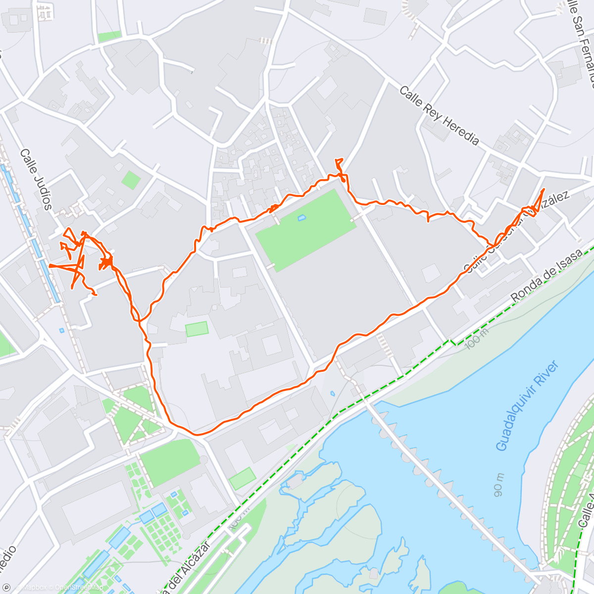 Map of the activity, Cordoba