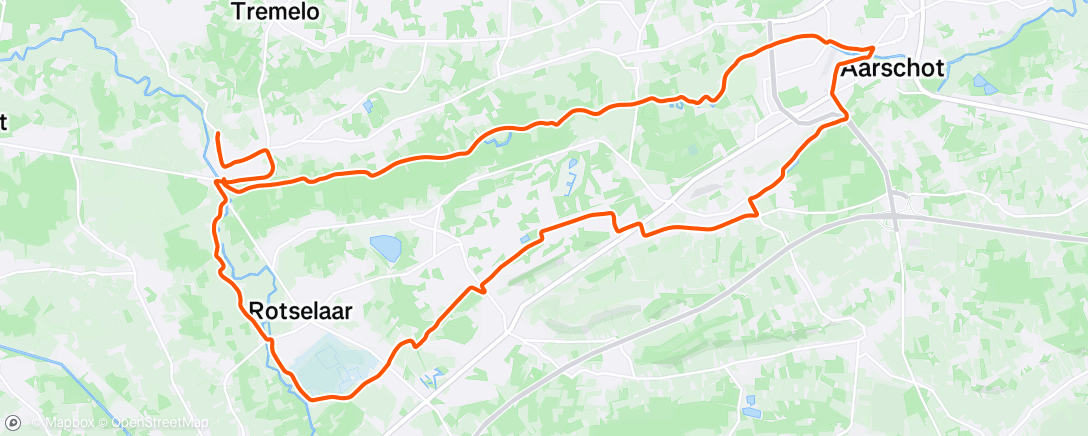Map of the activity, Morning Ride