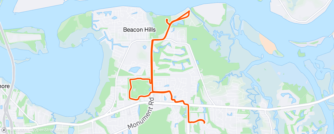 Map of the activity, Morning Ride