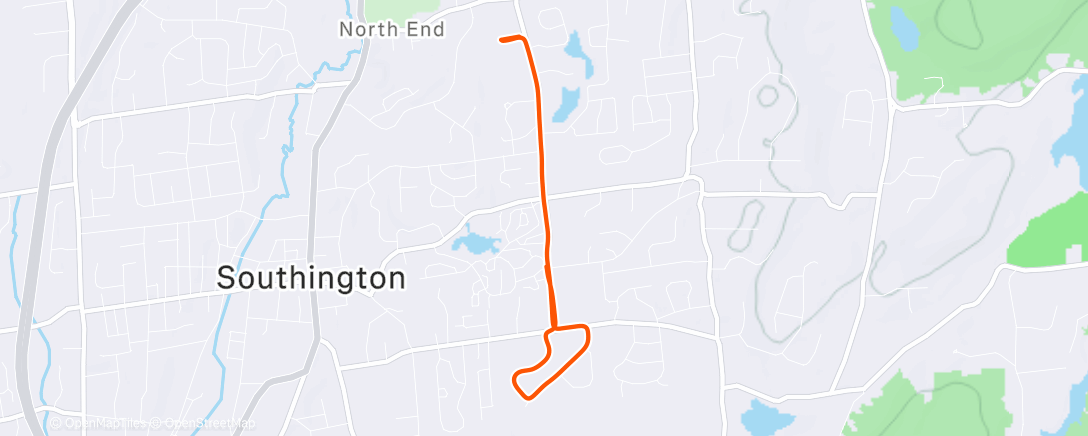 Map of the activity, Morning Run