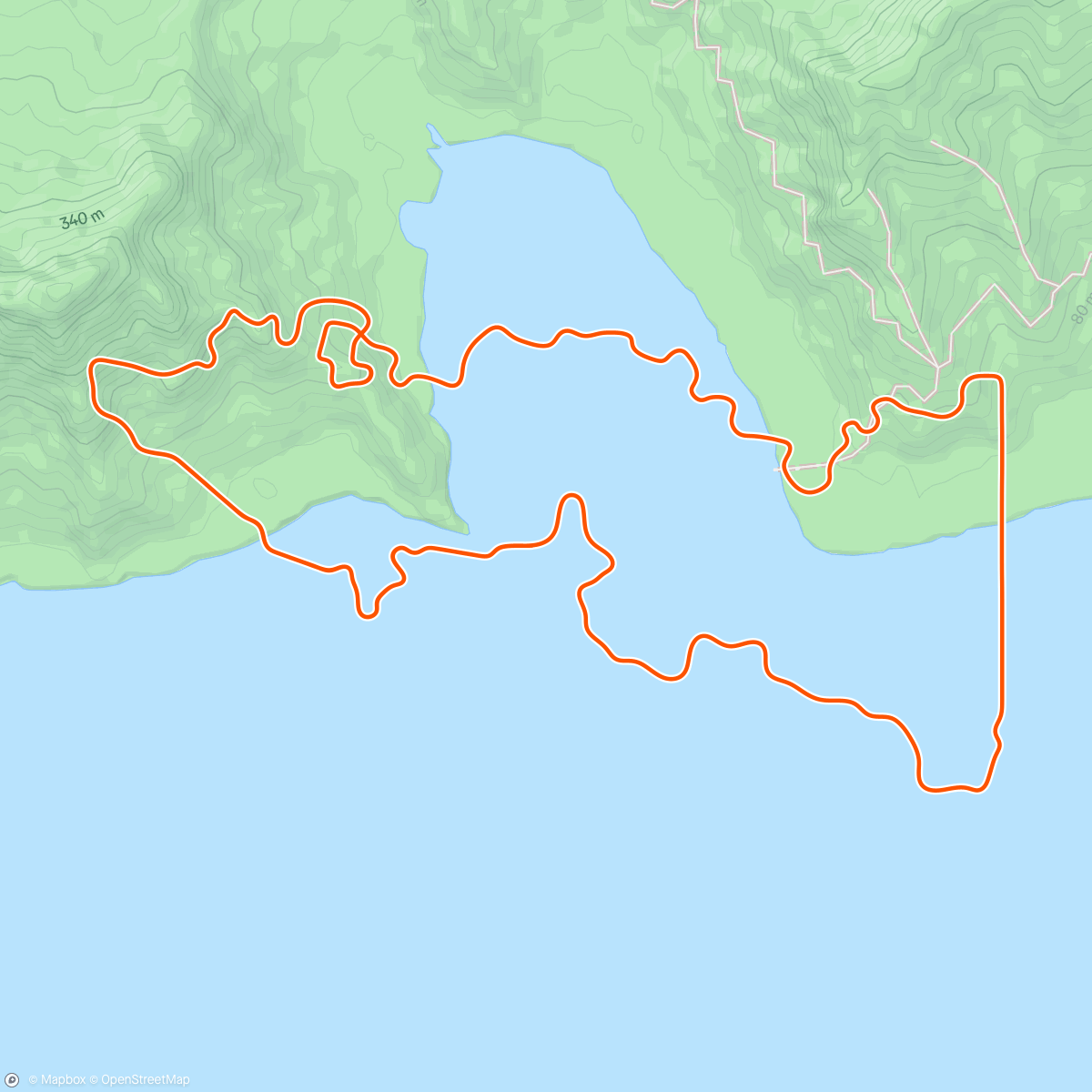 Map of the activity, Zwift - Coastal Crown Loop in Watopia