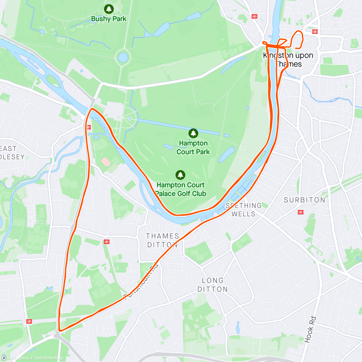 Map of the activity, Break-fest 20 mile run