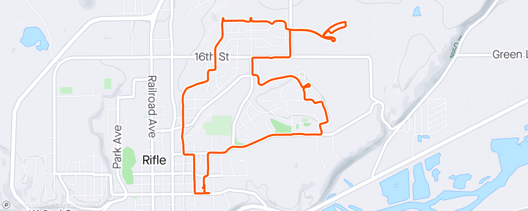 Map of the activity, Springy Afternoon Run!