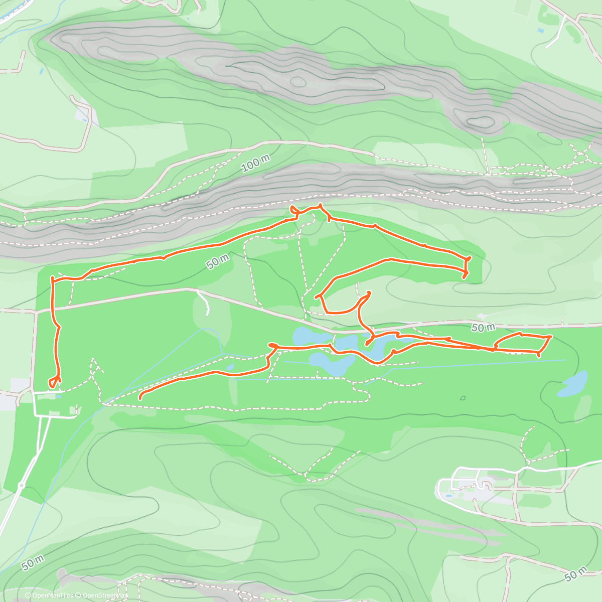 Map of the activity, Peu de fous ce matin!
