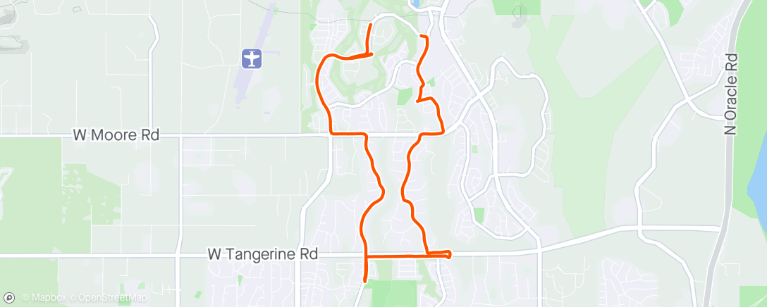 Map of the activity, Earned my pizza and beer
