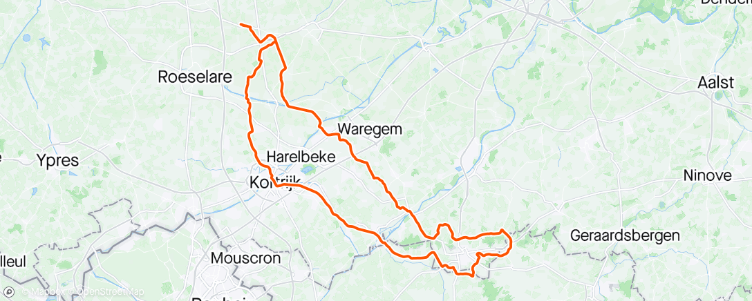 Map of the activity, Vlaamske ardennen opsnuiven